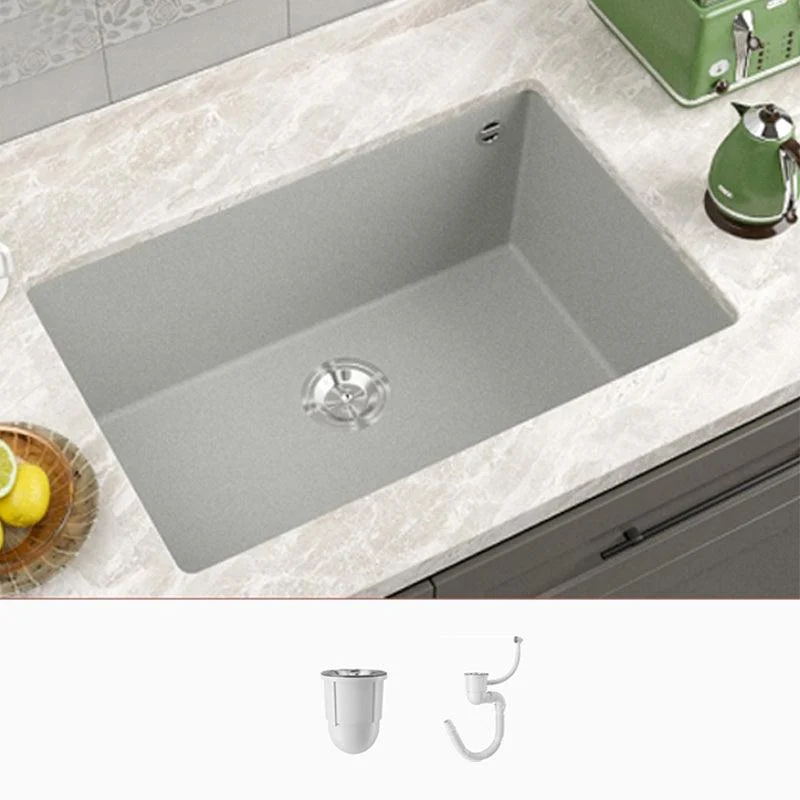 Contemporary Style Kitchen Sink Undermount Kitchen Sink with Drain Strainer Kit -Bathlova