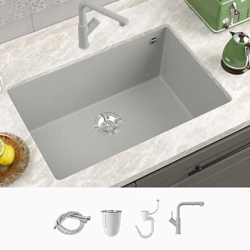 Contemporary Style Kitchen Sink Undermount Kitchen Sink with Drain Strainer Kit -Bathlova