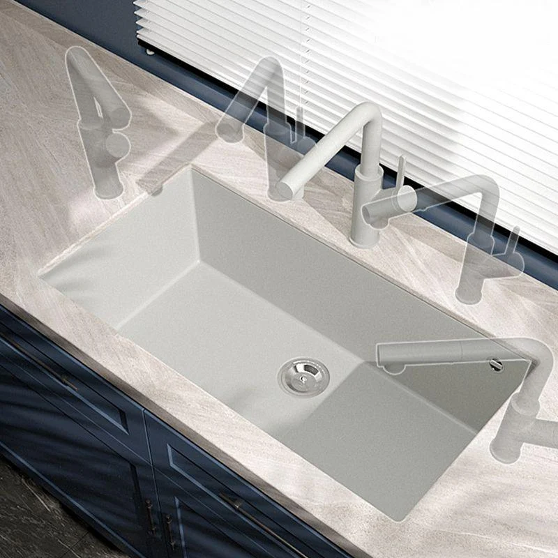 Contemporary Style Kitchen Sink Undermount Kitchen Sink with Drain Strainer Kit -Bathlova