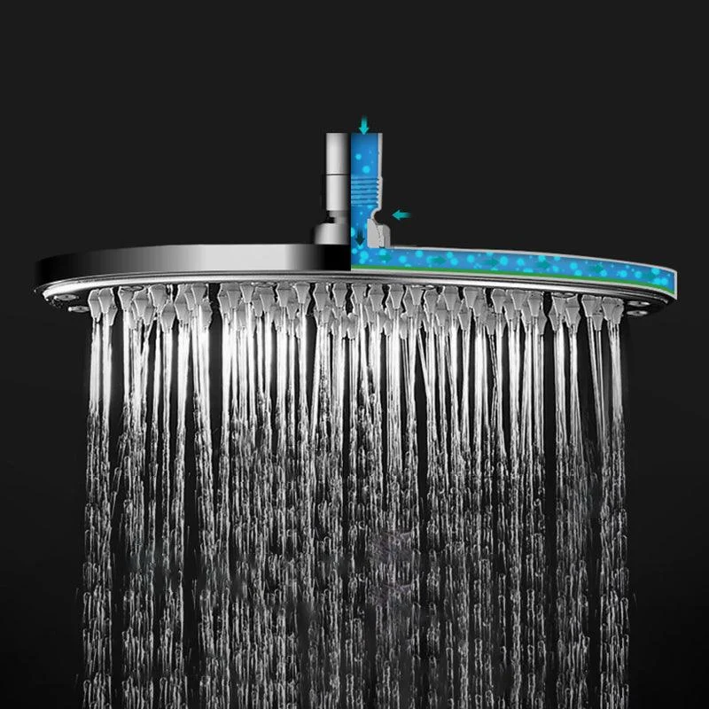 Contemporary Style Shower Head Bathroom Fixed Shower Head with Round and Square Shape -Bathlova