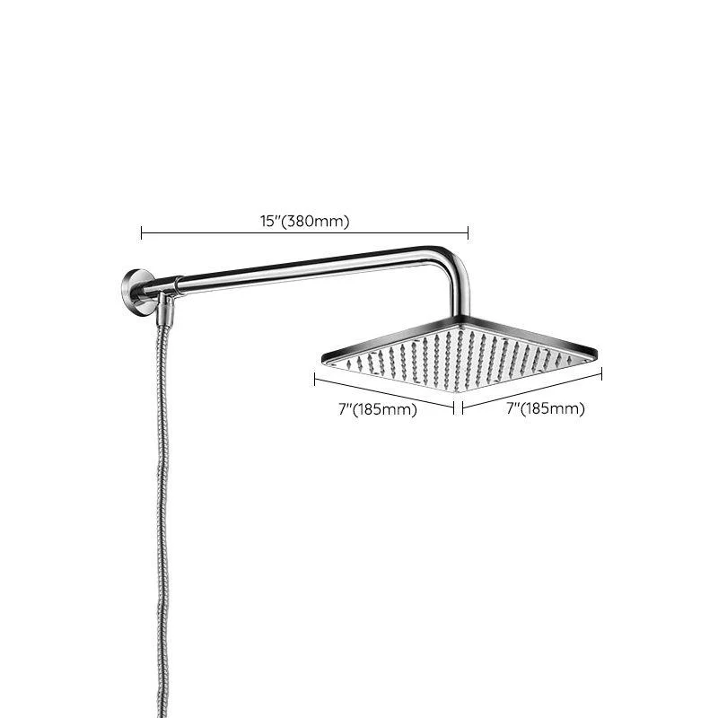 Contemporary Style Shower Head Bathroom Fixed Shower Head with Round and Square Shape -Bathlova