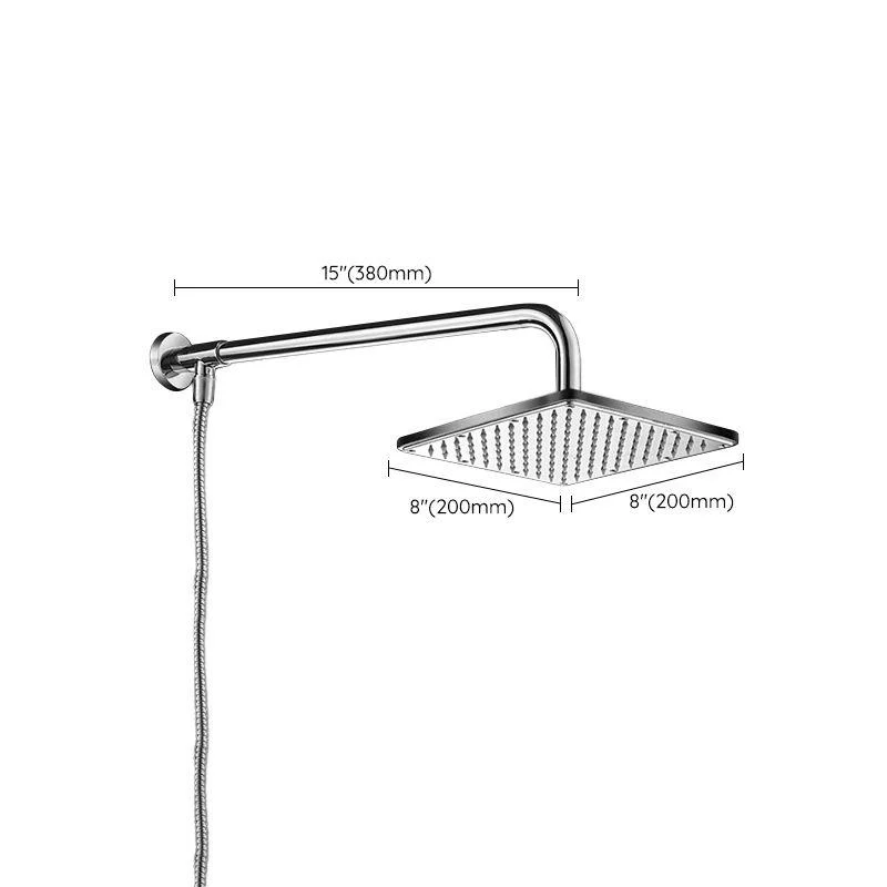 Contemporary Style Shower Head Bathroom Fixed Shower Head with Round and Square Shape -Bathlova