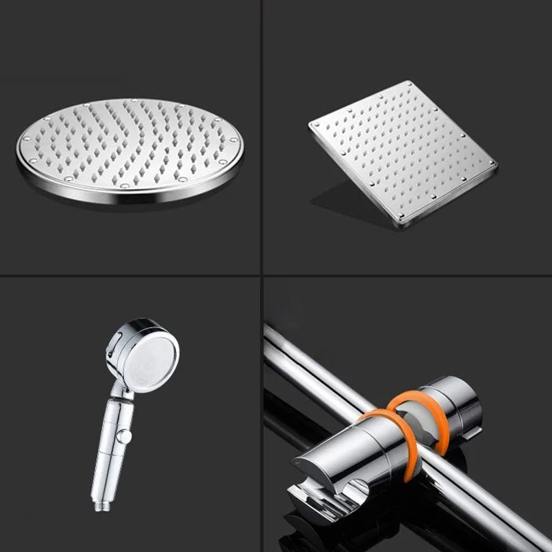 Contemporary Style Shower Head Bathroom Fixed Shower Head with Round and Square Shape -Bathlova