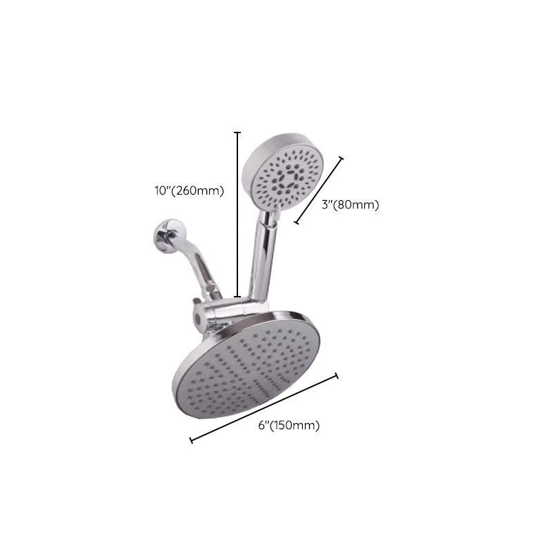 Contemporary Style Shower Head Double Bathroom Shower Heads with Round Shape -Bathlova