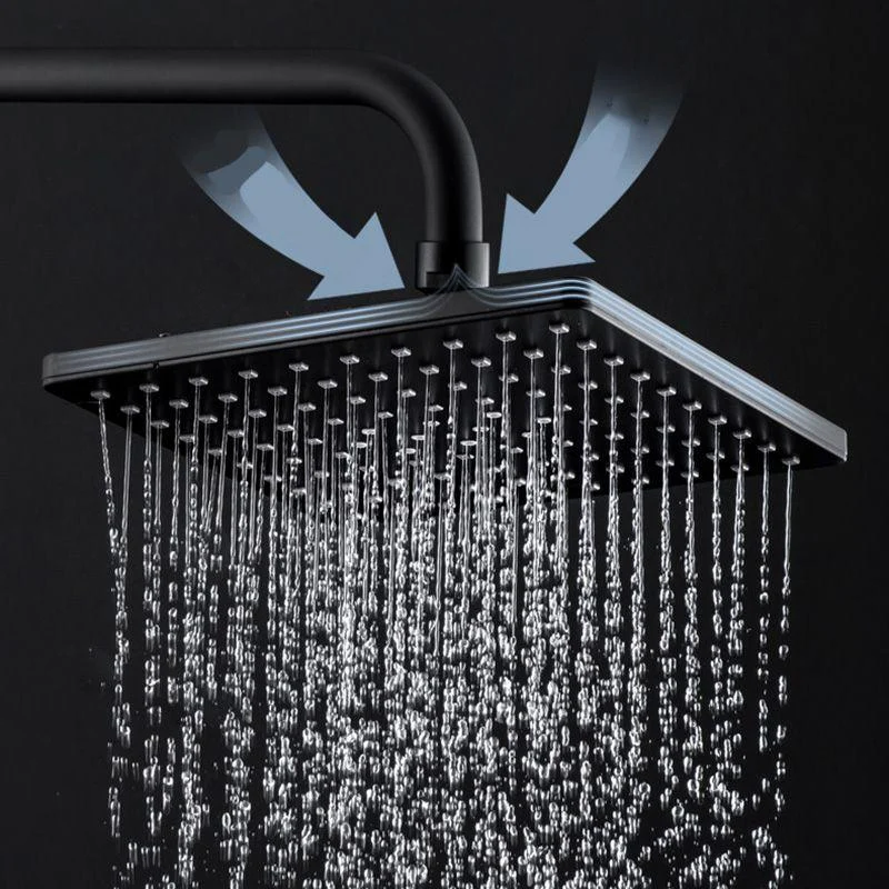 Contemporary Style Shower Head Plastic Fixed Shower Head with Shape of Round and Square -Bathlova