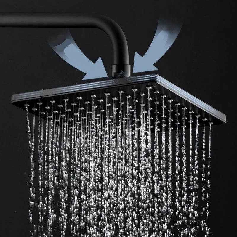 Contemporary Style Shower Head Plastic Fixed Shower Head with Shape of Round and Square -Bathlova