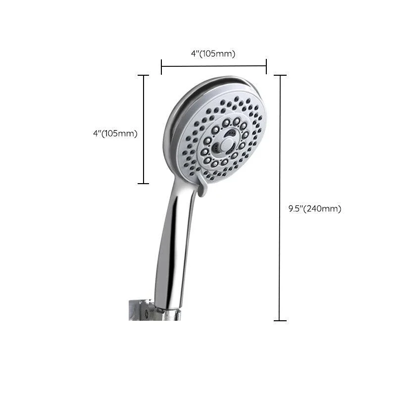 Contemporary Style Shower Head Round Plastic Handheld Shower Head -Bathlova