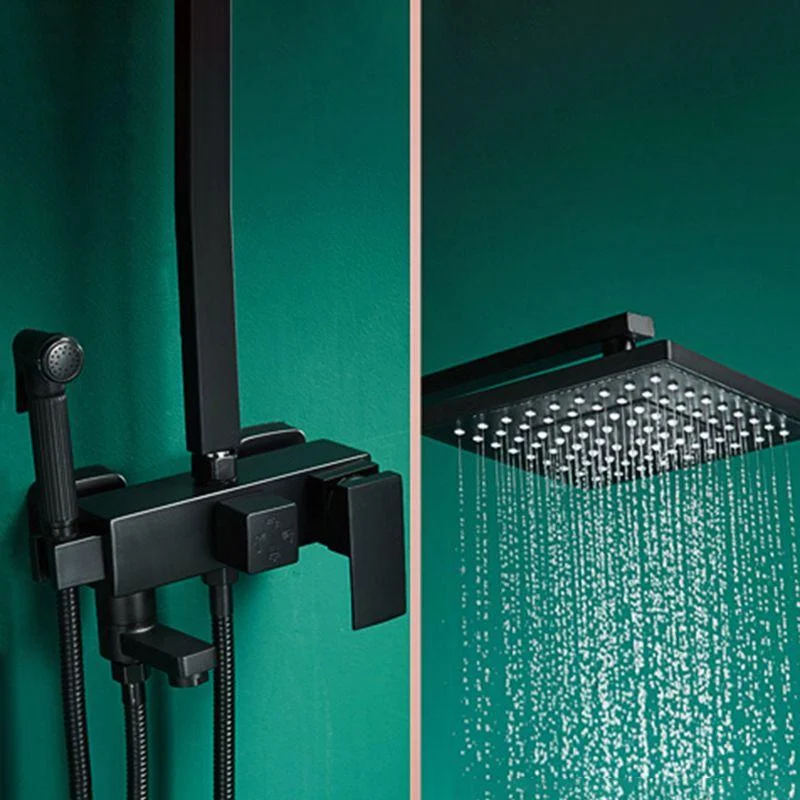 Contemporary Style Shower System Spot Resist Wall Mounted Copper Shower System -Bathlova