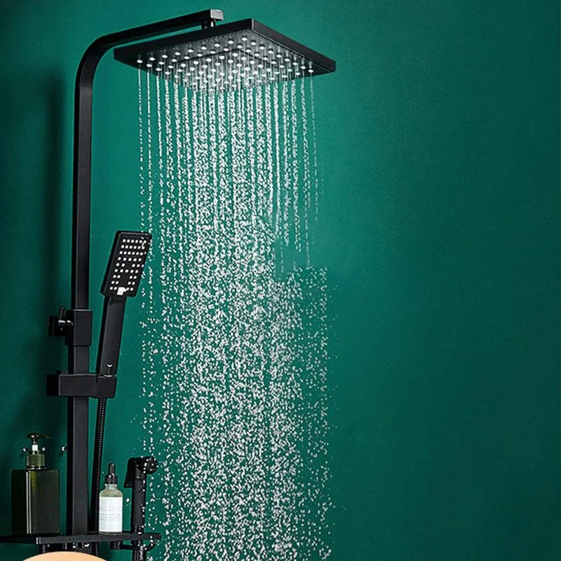 Contemporary Style Shower System Spot Resist Wall Mounted Copper Shower System -Bathlova