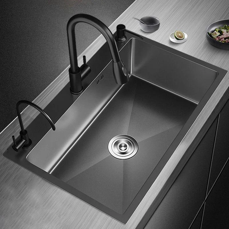 Contemporary Style Sink Set Stainless Steel Friction Resistant Quiet Sink Set for Kitchen -Bathlova