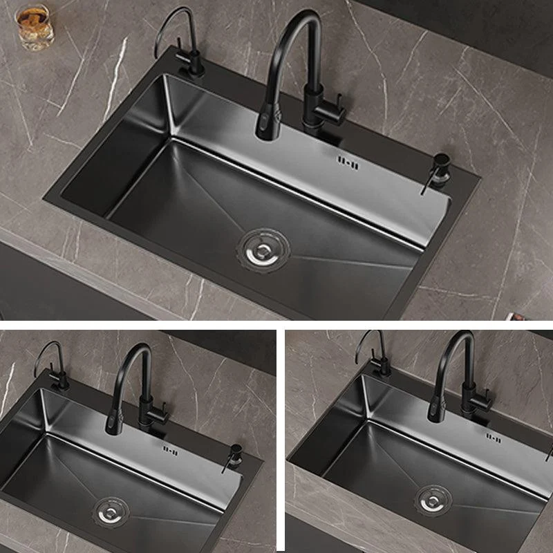 Contemporary Style Sink Set Stainless Steel Friction Resistant Quiet Sink Set for Kitchen -Bathlova