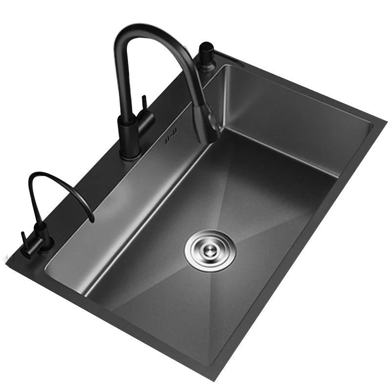 Contemporary Style Sink Set Stainless Steel Friction Resistant Quiet Sink Set for Kitchen -Bathlova