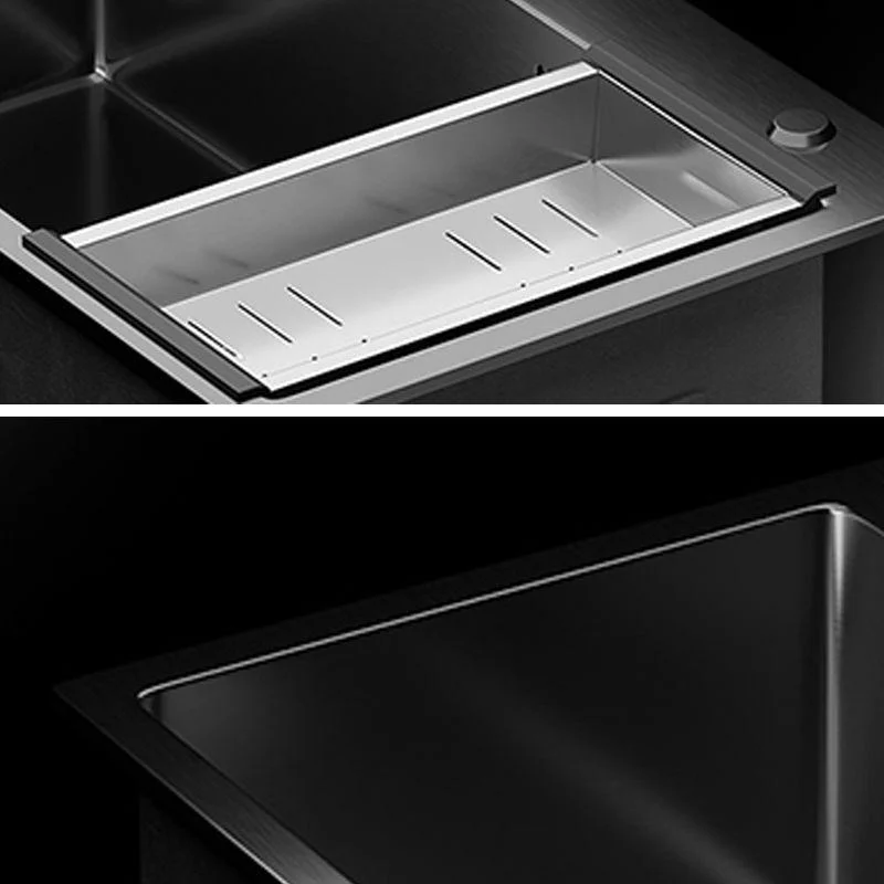 Contemporary Style Sink Set Stainless Steel Friction Resistant Quiet Sink Set for Kitchen -Bathlova