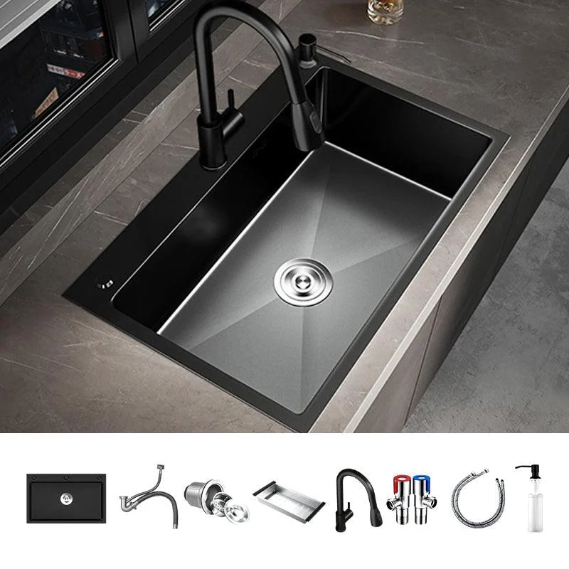 Contemporary Style Sink Set Stainless Steel Friction Resistant Quiet Sink Set for Kitchen -Bathlova