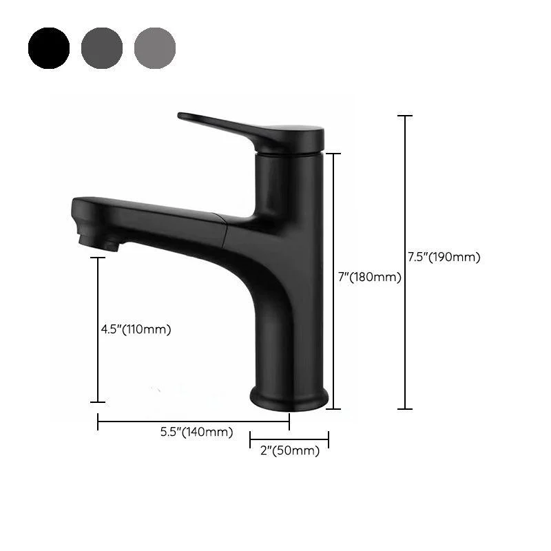 Contemporary Style Tap Single Lever Handle Tap with Swivel Spout -Bathlova