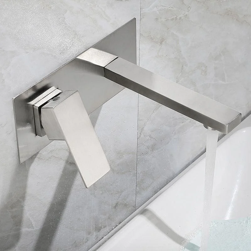 Contemporary Style Taps Lever Handles Wall Mounted Taps for Bathroom -Bathlova