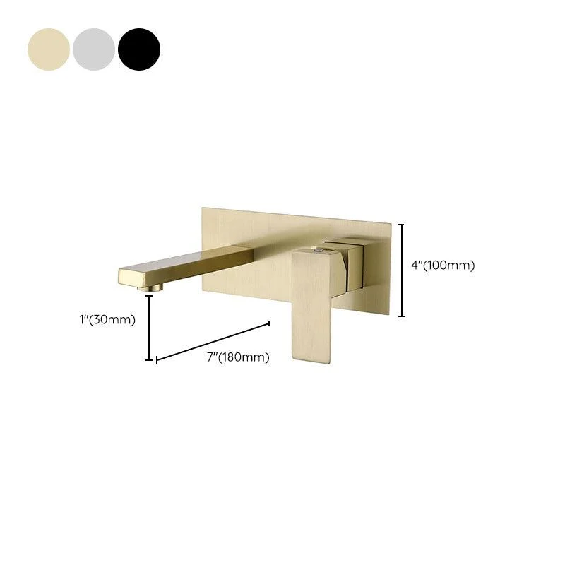 Contemporary Style Taps Lever Handles Wall Mounted Taps for Bathroom -Bathlova