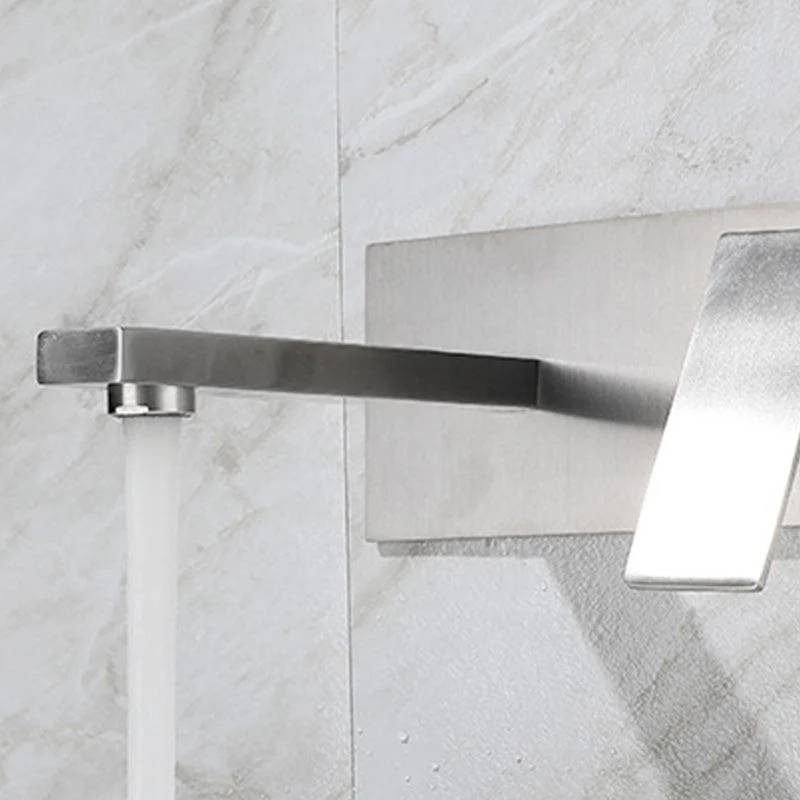 Contemporary Style Taps Lever Handles Wall Mounted Taps for Bathroom -Bathlova