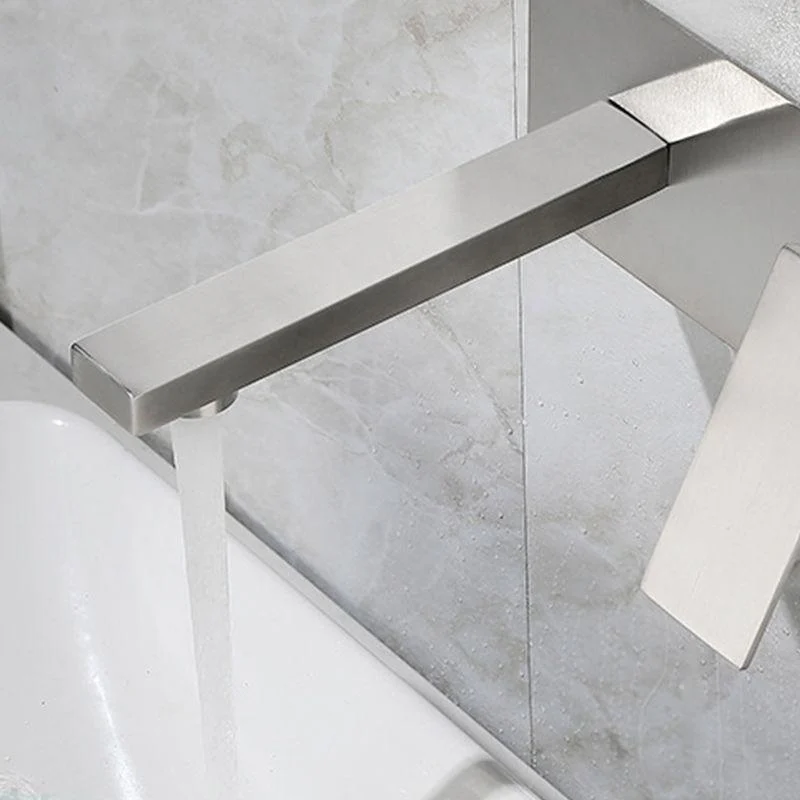 Contemporary Style Taps Lever Handles Wall Mounted Taps for Bathroom -Bathlova