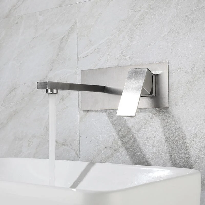 Contemporary Style Taps Lever Handles Wall Mounted Taps for Bathroom -Bathlova