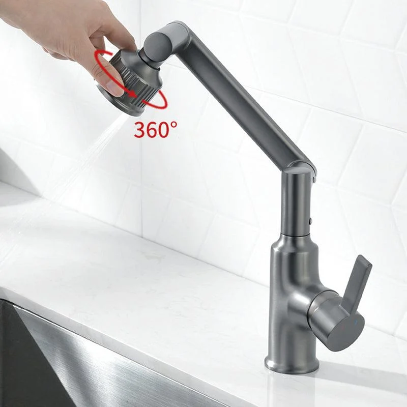 Contemporary Style Taps One Lever Handles Vessel Sink Taps -Bathlova