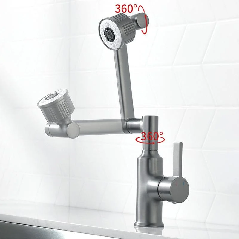 Contemporary Style Taps One Lever Handles Vessel Sink Taps -Bathlova