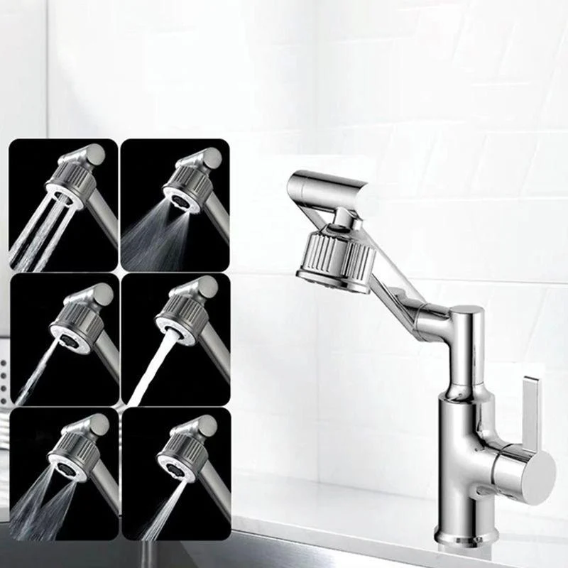 Contemporary Style Taps One Lever Handles Vessel Sink Taps -Bathlova