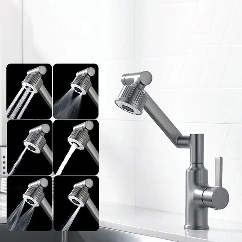 Contemporary Style Taps One Lever Handles Vessel Sink Taps -Bathlova