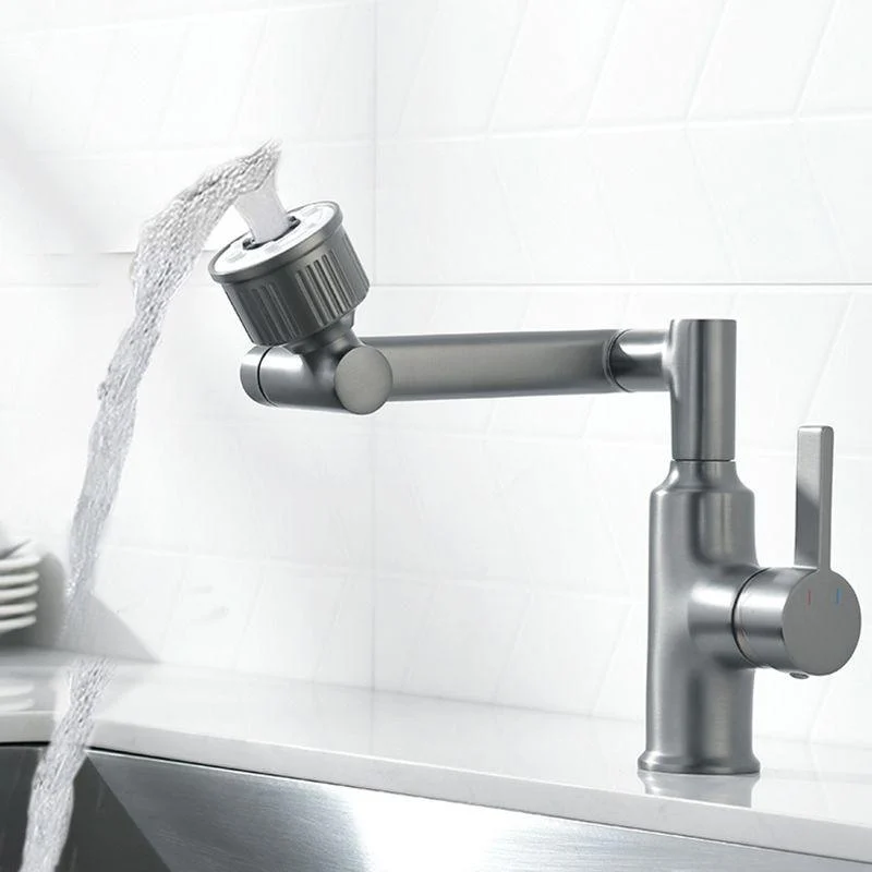 Contemporary Style Taps One Lever Handles Vessel Sink Taps -Bathlova