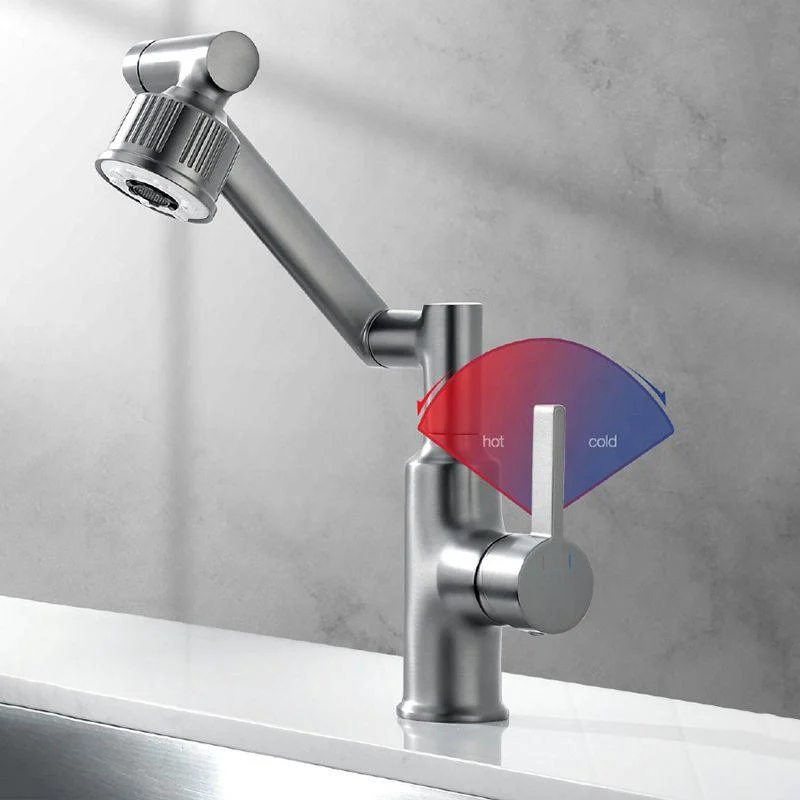 Contemporary Style Taps One Lever Handles Vessel Sink Taps -Bathlova