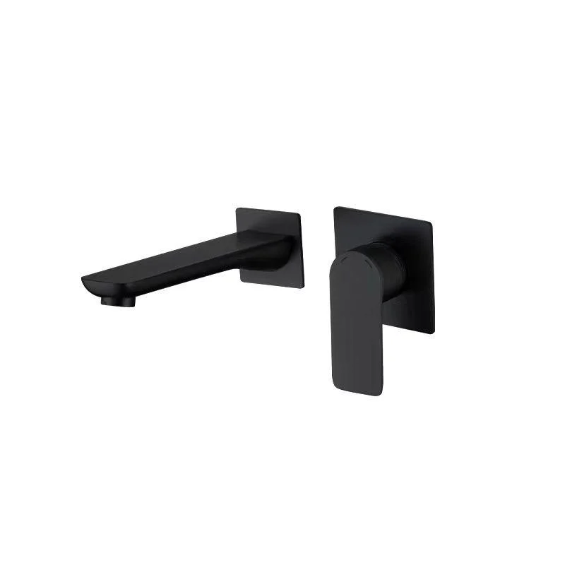 Contemporary Style Taps Wall Mounted Bathroom Tap with Lever Handles -Bathlova