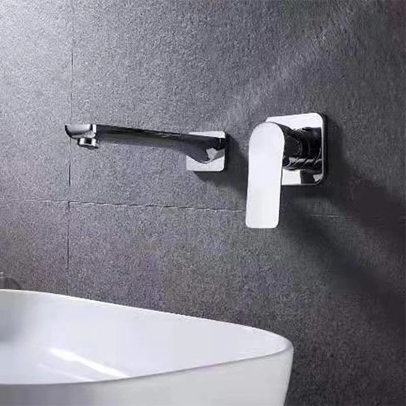 Contemporary Style Taps Wall Mounted Bathroom Tap with Lever Handles -Bathlova