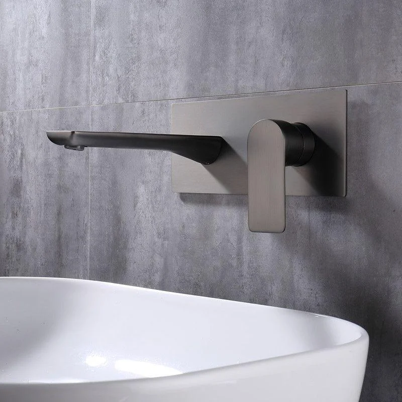 Contemporary Style Taps Wall Mounted Taps with Lever Handles -Bathlova