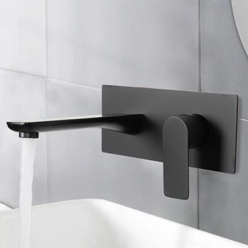 Contemporary Style Taps Wall Mounted Taps with Lever Handles -Bathlova