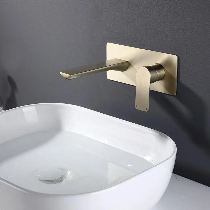 Contemporary Style Taps Wall Mounted Taps with Lever Handles -Bathlova