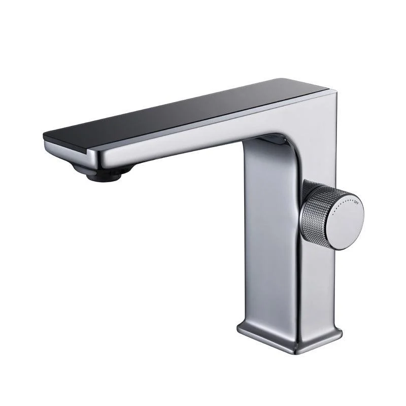 Contemporary Tap Solid Color Metal LED Vanity Sink Tap for Bathroom -Bathlova