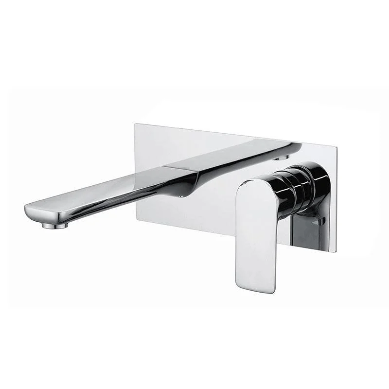 Contemporary Tap Wall Mounted Single Lever Handle Vessel Sink Tap -Bathlova