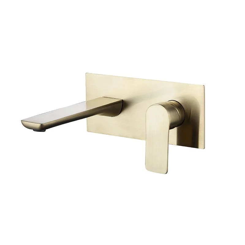 Contemporary Tap Wall Mounted Single Lever Handle Vessel Sink Tap -Bathlova