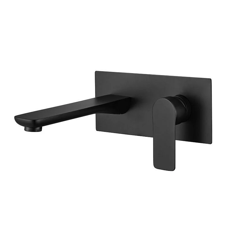 Contemporary Tap Wall Mounted Single Lever Handle Vessel Sink Tap -Bathlova