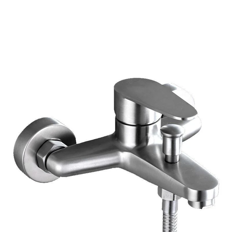 Contemporary Tub Filler Trim 304 Stainless Steel Wall Mount Tub Tap -Bathlova