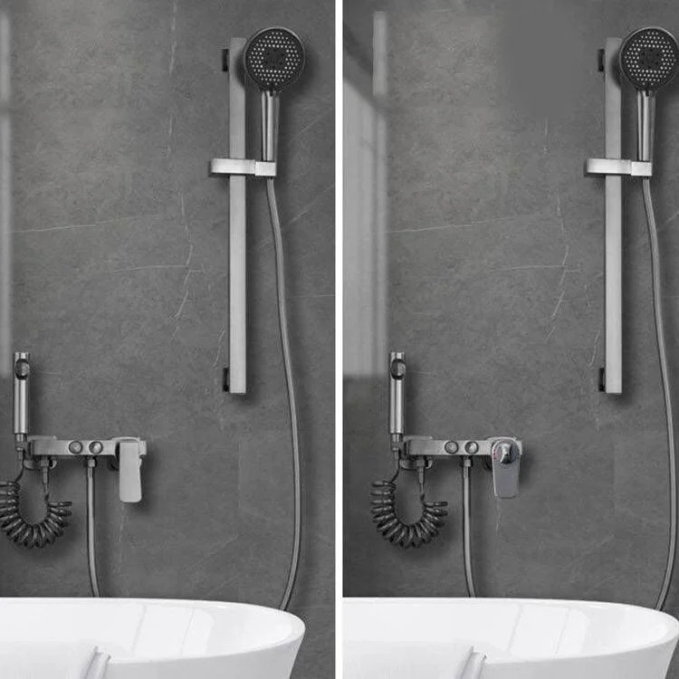 Contemporary Tub Filler Trim Wall Mount with Handshower and Hose -Bathlova