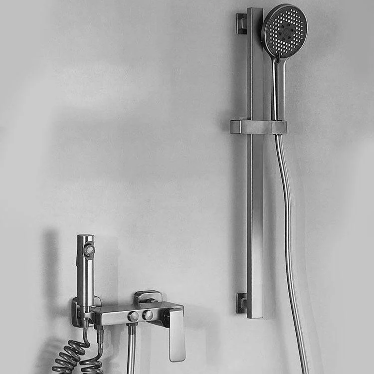 Contemporary Tub Filler Trim Wall Mount with Handshower and Hose -Bathlova