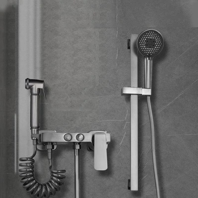 Contemporary Tub Filler Trim Wall Mount with Handshower and Hose -Bathlova