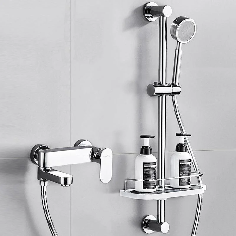 Contemporary Tub Filler Wall Mount Swivel Spout Tub Filler Trim -Bathlova