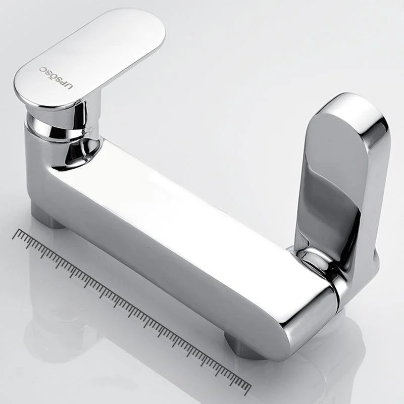 Contemporary Tub Filler Wall Mount Swivel Spout Tub Filler Trim -Bathlova