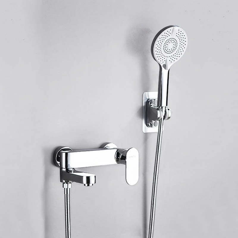 Contemporary Tub Filler Wall Mount Swivel Spout Tub Filler Trim -Bathlova