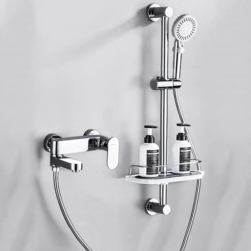 Contemporary Tub Filler Wall Mount Swivel Spout Tub Filler Trim -Bathlova