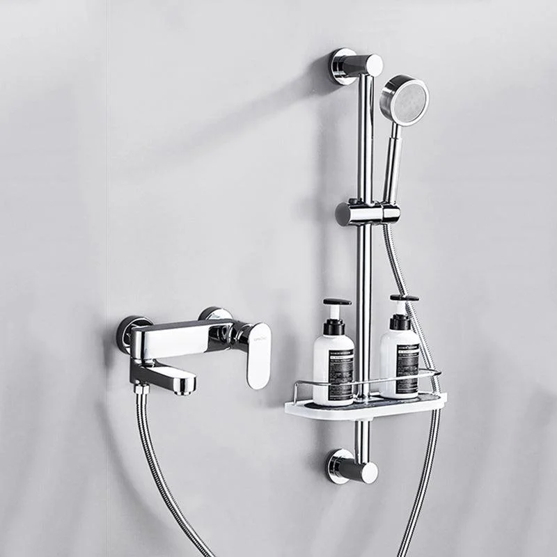 Contemporary Tub Filler Wall Mount Swivel Spout Tub Filler Trim -Bathlova