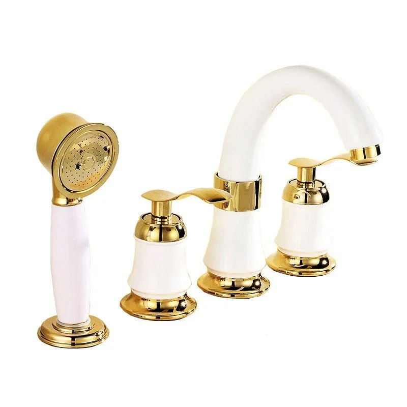 Contemporary Tub Tap Deck Mounted Trim Bath Tap Trim for Bathroom -Bathlova