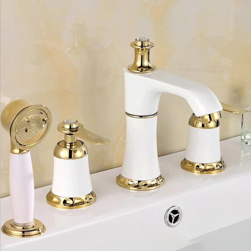 Contemporary Tub Tap Deck Mounted Trim Bath Tap Trim for Bathroom -Bathlova